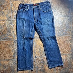 Ariat Men's Relaxed Fit Dark Blue Jeans